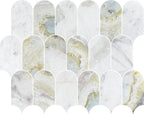 Coastline Versilia River Blu Honed Marble Mosaic - image 1