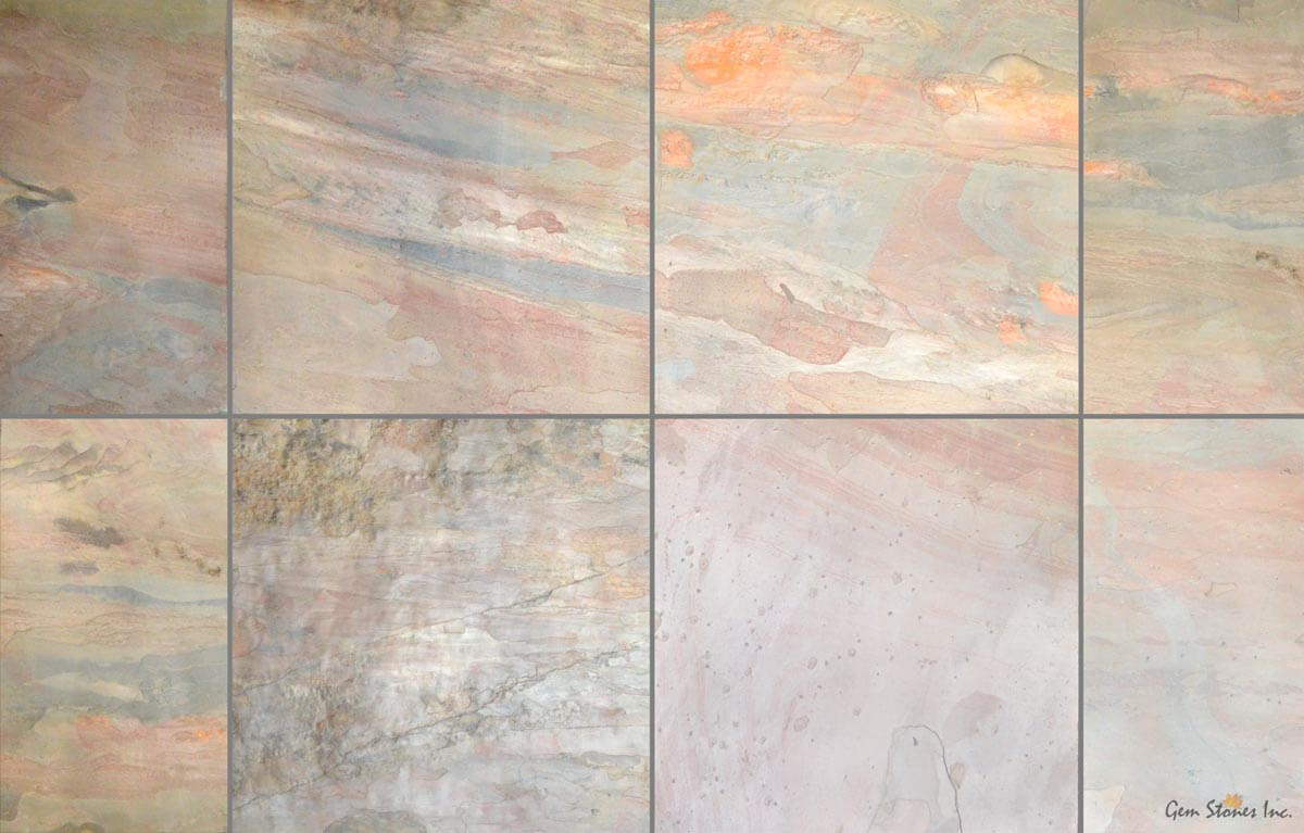 Copper Pink Slate Tile - image 1