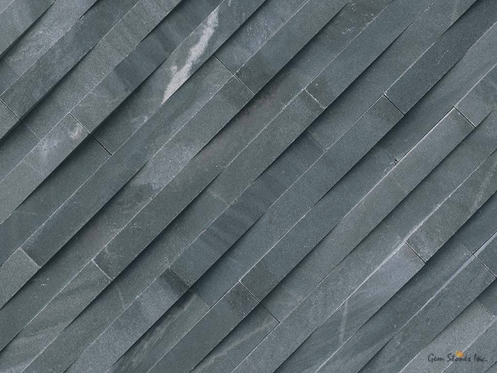 Cosmic Black 3D Wave Stone Panels - image 2