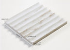 Mars-Panel 6"x18" Inward Cotton Seed Honed Marble Tile - image 3