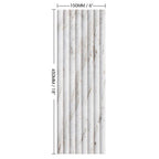 Mars-Panel 6"x18" Outward Cotton Seed Honed Marble Tile - image 1