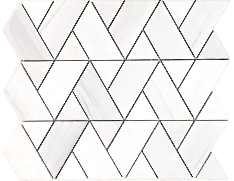 Dolomite Herring Weave Marble Mosaic - image 1