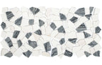 Dolomite + Black Tumbled Honed Pebble Mosaic - image 3