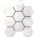 Dolomite 4" Hexagon Glazed Porcelain Mosaic - image 1
