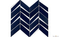 Envision Glass Chevron Sapphire & Silver Mosaic - image 1