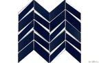 Envision Glass Chevron Sapphire & Silver Mosaic - image 1