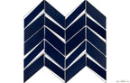 Envision Glass Chevron Sapphire & Silver Mosaic - image 2