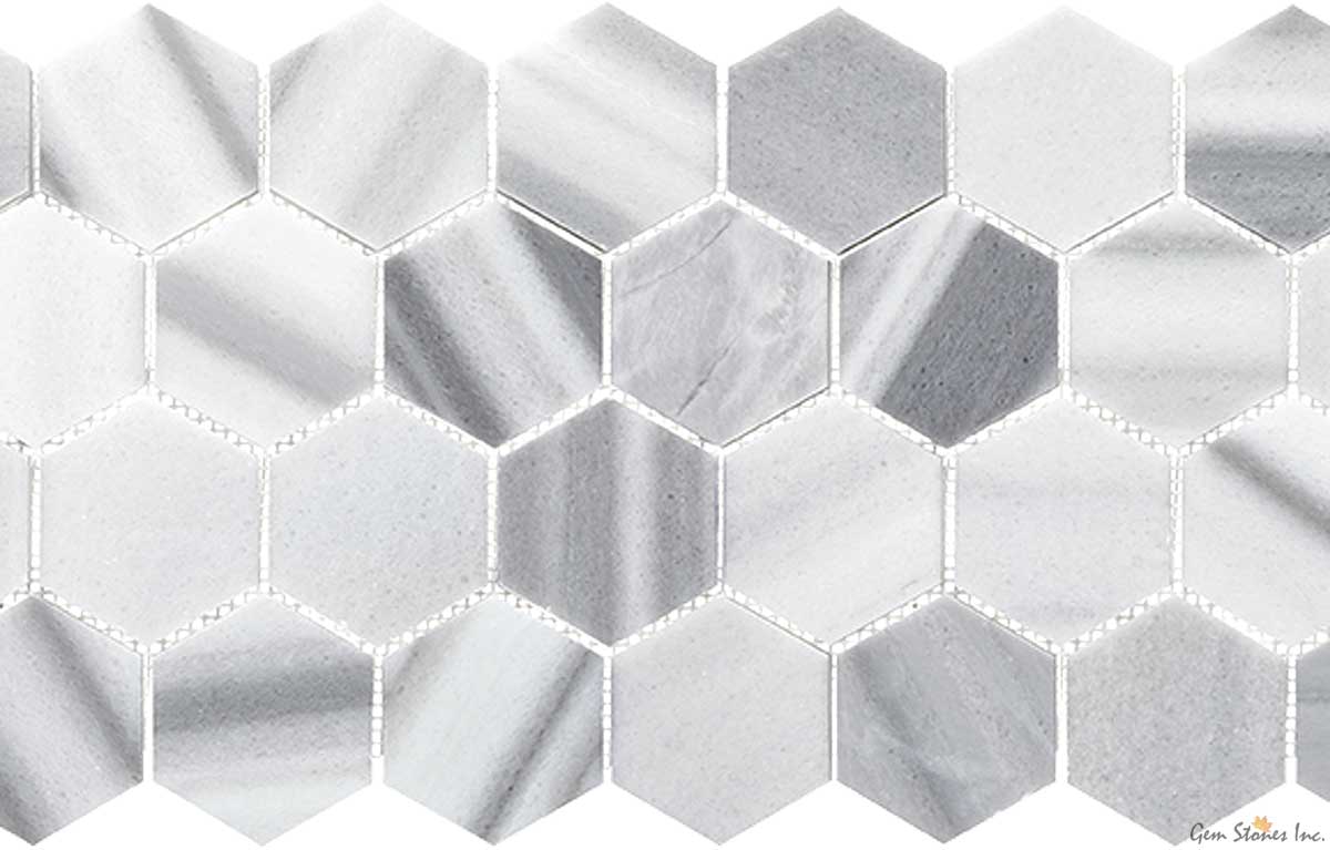 Equator Marble 3" Hexagon Polished Mosaic - image 3