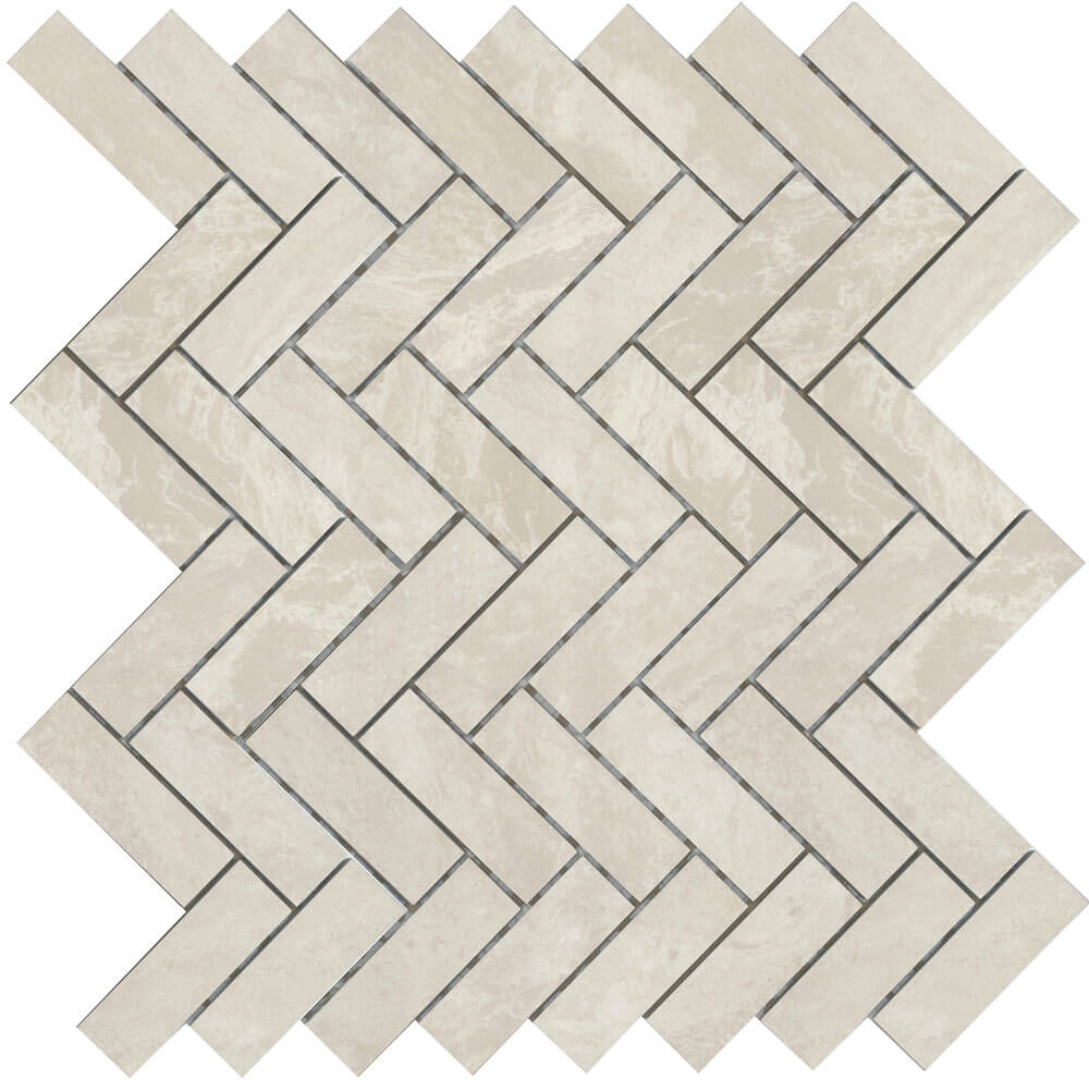 Eterna Bone 1"x3" Herringbone Mosaic - image 1