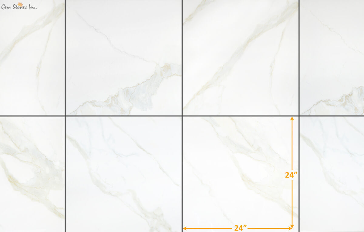 Eterna Calacatta Taupe Porcelain Tile - image 2
