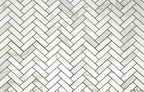 Eterna Calacatta Taupe 1"x3" Herringbone Mosaic - image 2