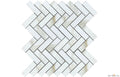 Eterna Calacatta Taupe 1"x3" Herringbone Mosaic - image 1