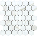 Eterna Calacatta Taupe 2" Hexagon Porcelain Mosaic - image 1