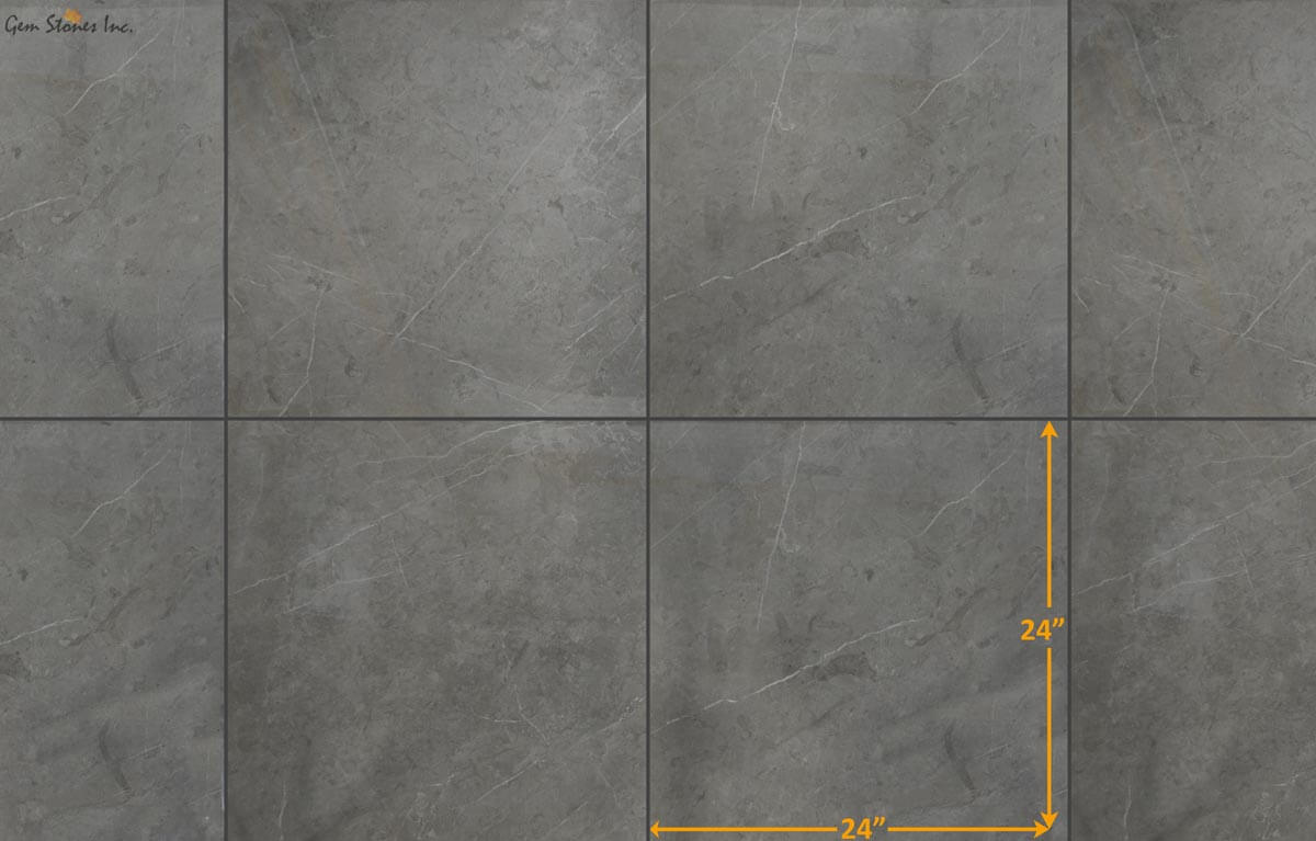 Eterna Dark Grey Porcelain Tile - image 1