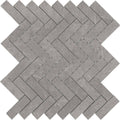 Eterna Medium Grey 1"x3" Herringbone Mosaic - image 1