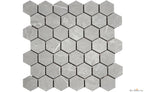 Eterna Medium Grey 2" Hexagon Porcelain Mosaic - image 1