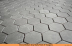 Eterna Medium Grey 2" Hexagon Porcelain Mosaic - image 3