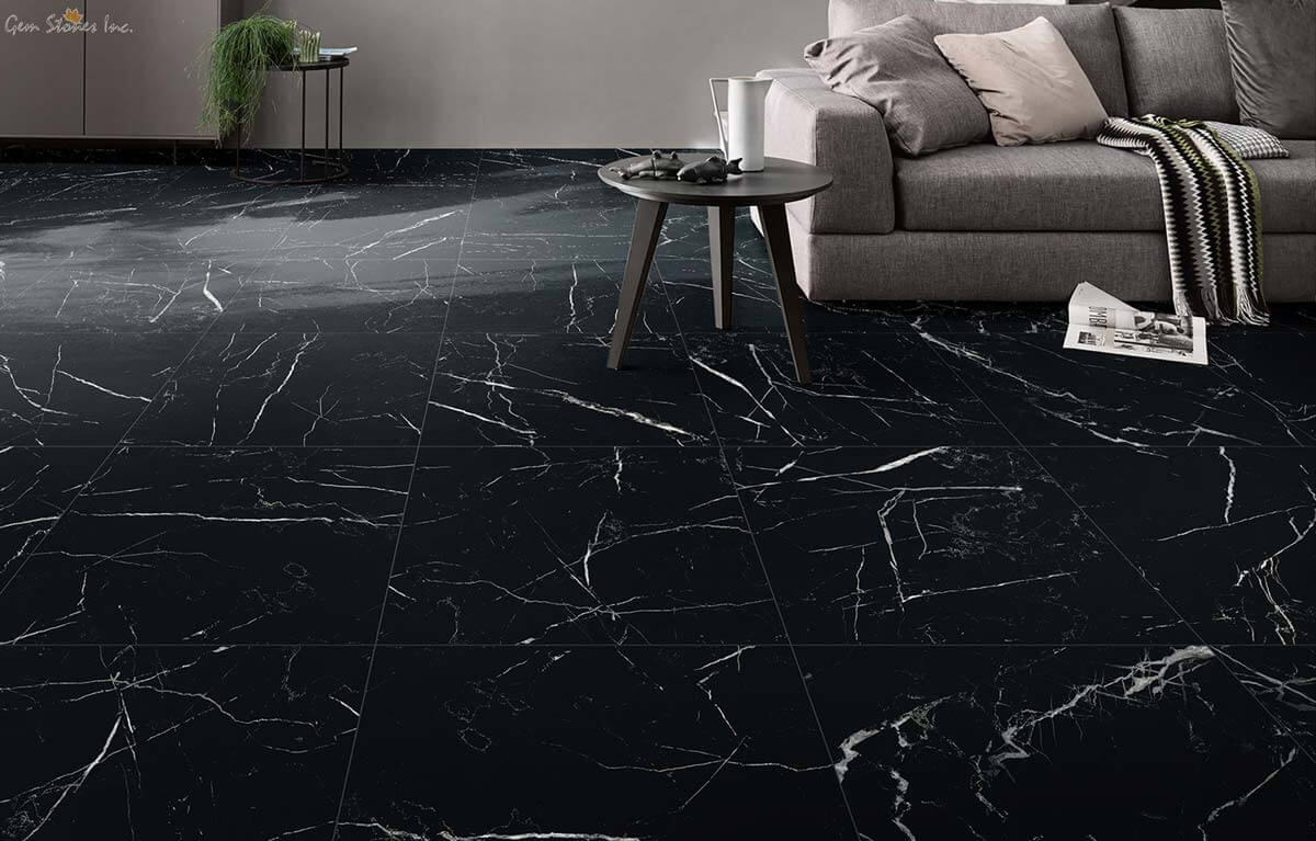 Eterna Nero Marquina Porcelain Tile - image 4