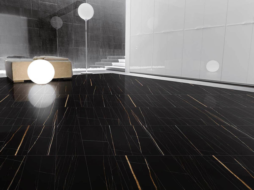 Eterna Sahara Noir Polished Porcelain Tile - image 3