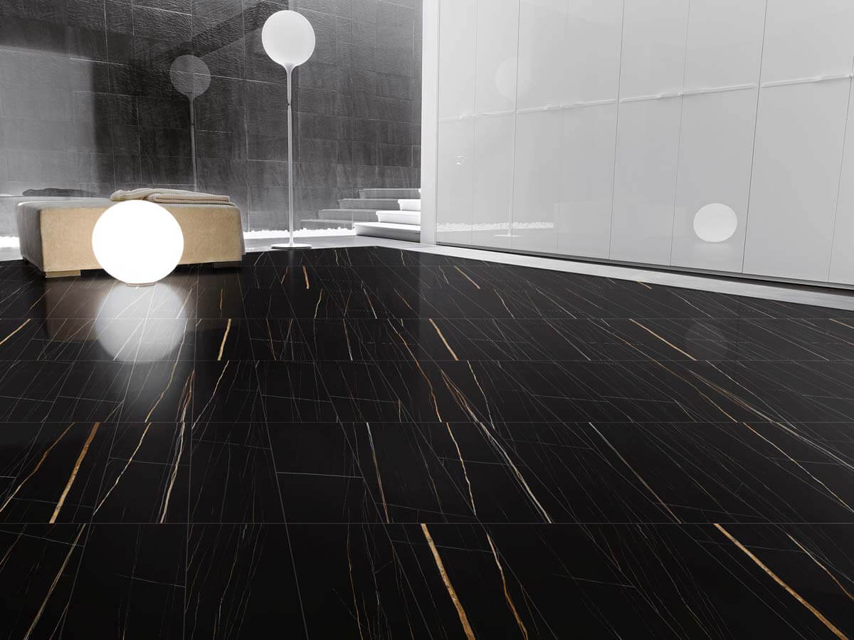 Eterna Sahara Noir Polished Porcelain Tile - image 3