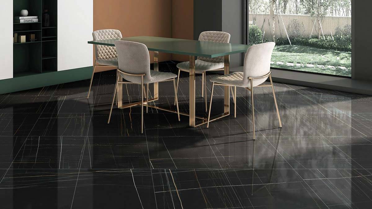 Eterna Sahara Noir Polished Porcelain Tile - image 4