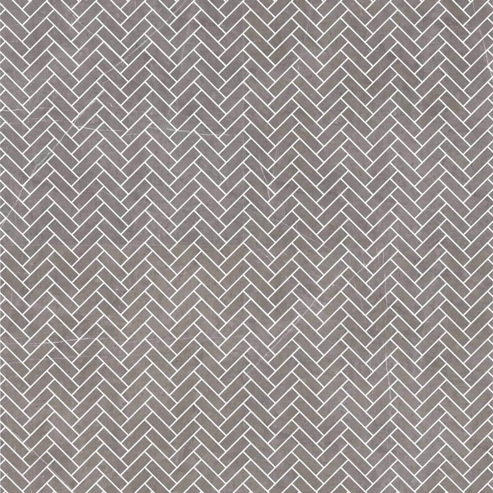 Gatsby Art Deco 1"x3" Herringbone Polished Porcelain Mosaic - image 1