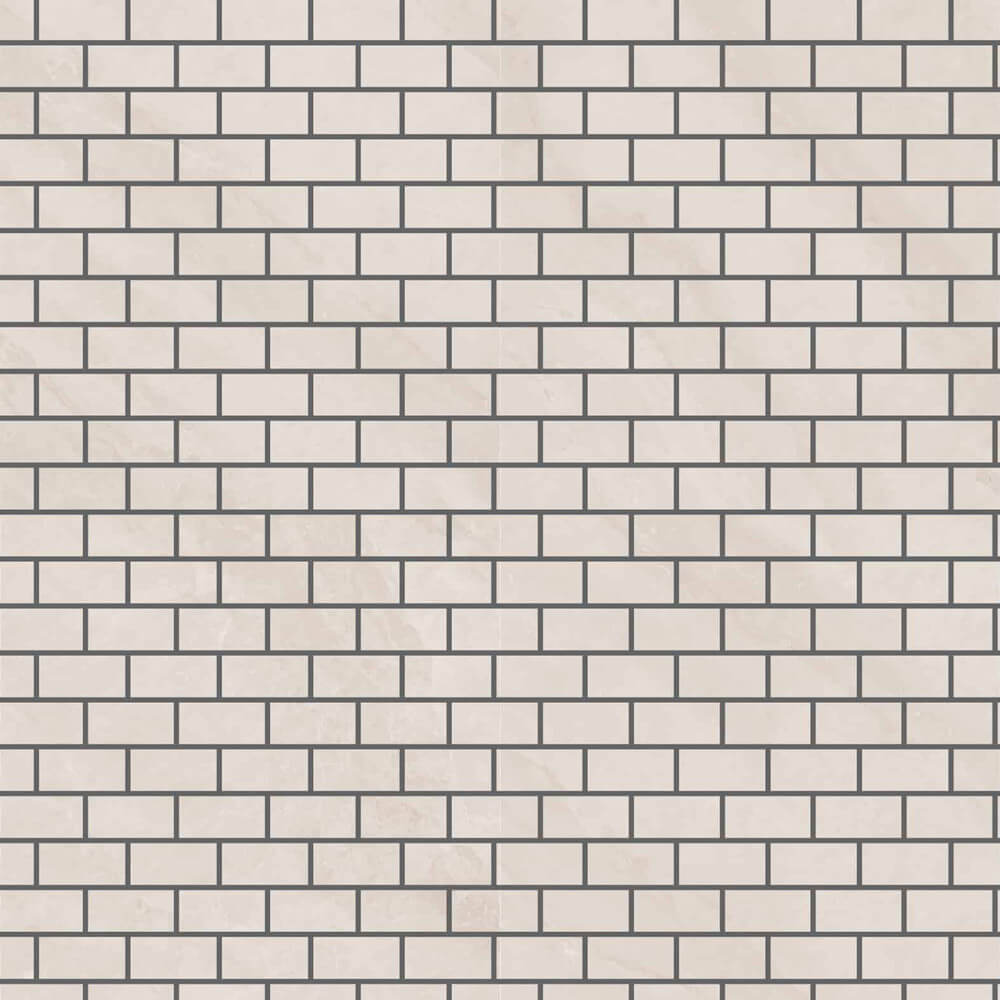 Gatsby Pearl 2"x4" Polished Porcelain Mosaic - image 1