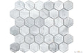Grey 2" Hexagon Glazed Porcelain Mosaic - image 1