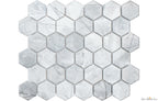 Grey 2" Hexagon Glazed Porcelain Mosaic - image 1