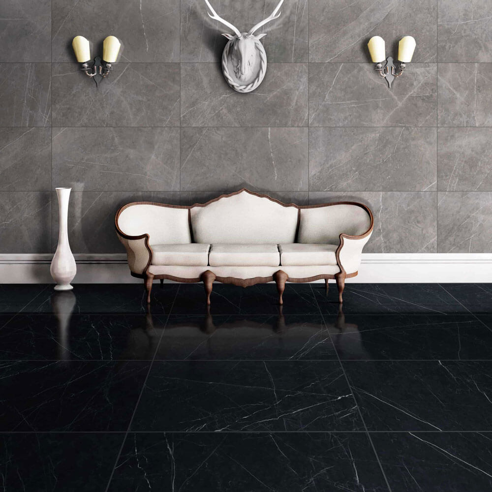 Marmi Classici Grey Marble Polished Porcelain Tile - image 5