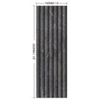Mars-Panel 6"x18" Inward Gun Powder Honed Marble Tile - image 1