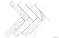 Calacatta Marble 2"x8" Herringbone Polished Mosaic - image 1