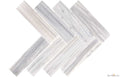 Luna Grey Marble 2"x8" Herringbone Polished Mosaic - image 1