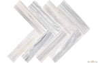 Luna Grey Marble 2"x8" Herringbone Polished Mosaic - image 2