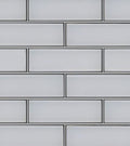 Ice White Glass Bevel 4x12 - image 1