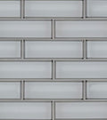 Ice White Glass Bevel 2" x 6" - image 1