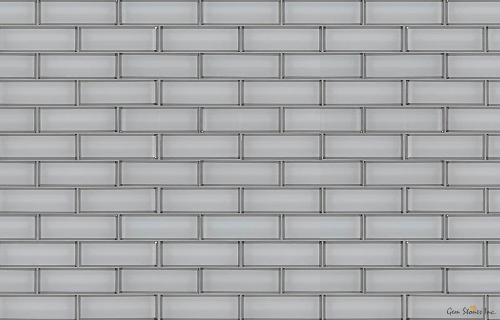 Ice White Glass Bevel 2" x 6" - image 2