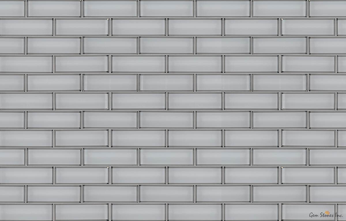 Ice White Glass Bevel 2" x 6" - image 2