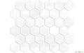 Ice White Marble 2" Hexagon Polished Mosaic - image 1