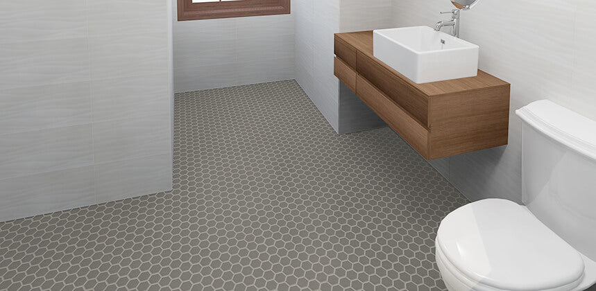 Quebec Series 2" Matte Porcelain Hexagons - image 2