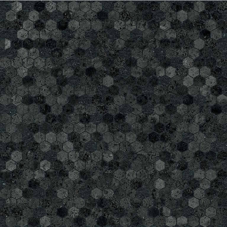 Vulcanika Nero (Black) Decor 12"x12" Porcelain Tile - image 1