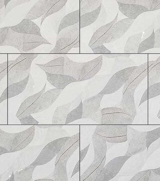 Leaf Grey Polished Ceramic Wall Tile - image 1