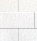 Leaf  White Polished Ceramic Wall Tile - image 1