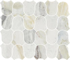 Linked-Waves Versilia River Blu Honed Marble Mosaic - image 4