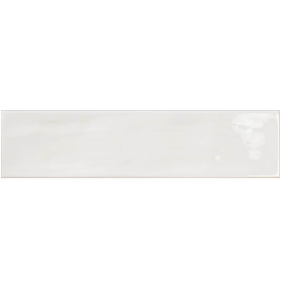 Maiolica White 3"x12" Ceramic Tile - image 1