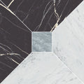Majestic Nero Bianco Blue Matte Porcelain Mosaic - image 1