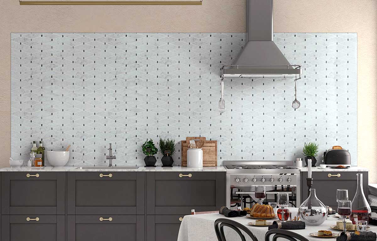 Marbella Diamond Marble Mosaic - image 3