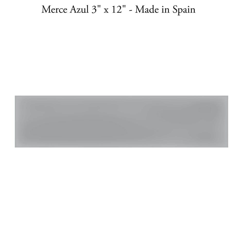 Merce Azul 3"x12" Matte Porcelain Tile - image 1