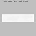 Merce Blanco 3"x12" Matte Porcelain Tile - image 1