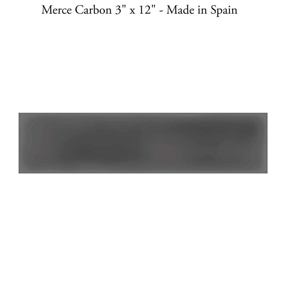 Merce Carbon 3"x12" Matte Porcelain Tile - image 1